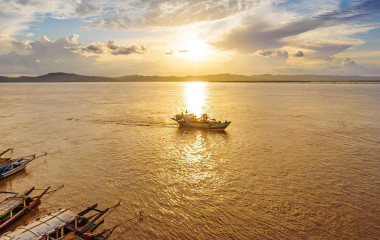 Ayeyarwady Fluss in Myanmar