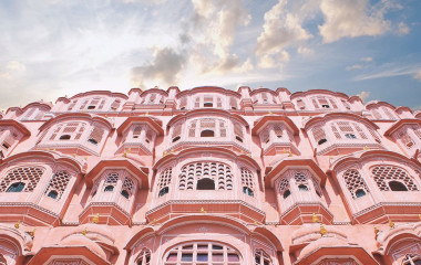 Highlight auf Indien Reisen ist der Palast der Winde in Jaipur