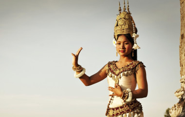 A dancer at Angkor Wat in Cambodia
