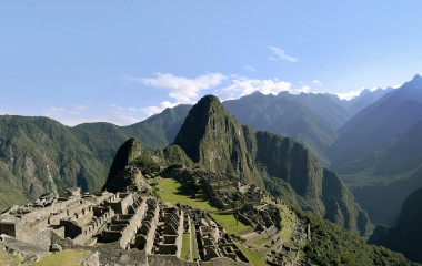 Ausblick über den Macchu Picchu Peru