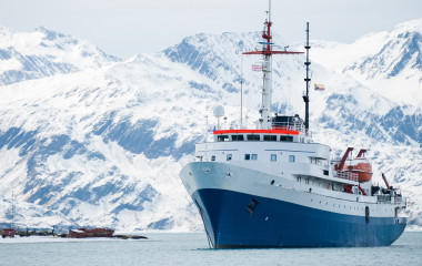 Enchanting Travels South America Tours Cruise ship, on an expedition to Antarctica