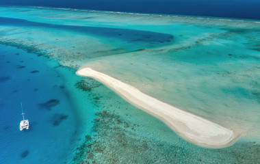 aerial photo of maldives atoll, Vaavu and South Male