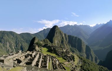 Ausblick über den Macchu Picchu Peru