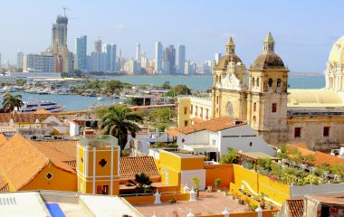 Panorama von Cartagena in Kolumbien