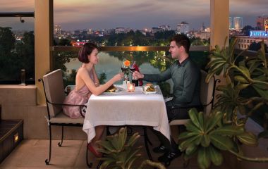 Restaurant at Silk Path Hotel in Hanoi, Vietnam