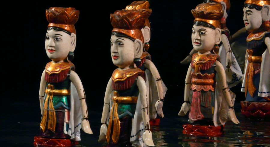 Wasserpuppentheater in Hanoi