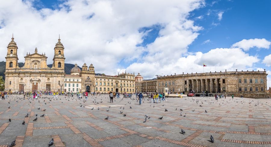 Panorama von Bogota City Colombia
