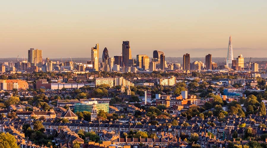 A view of London from Vantage Point, Islington