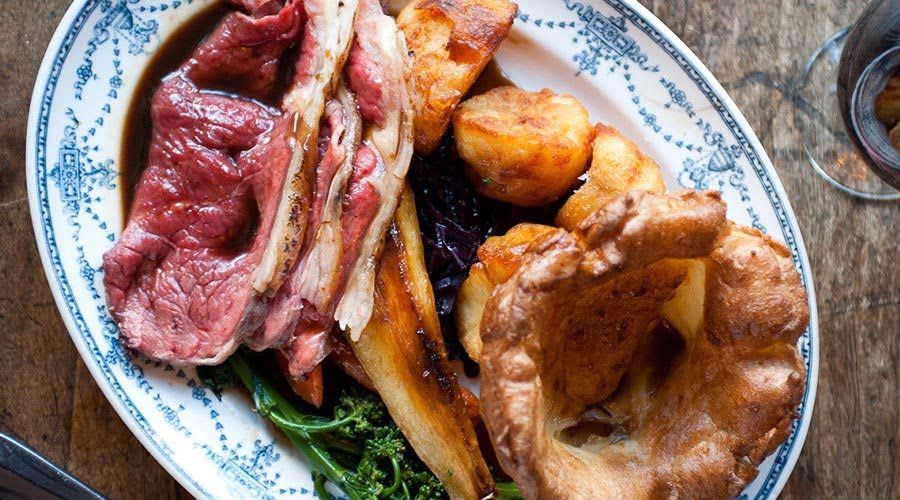 Roast dinner at the Pig and Butcher
