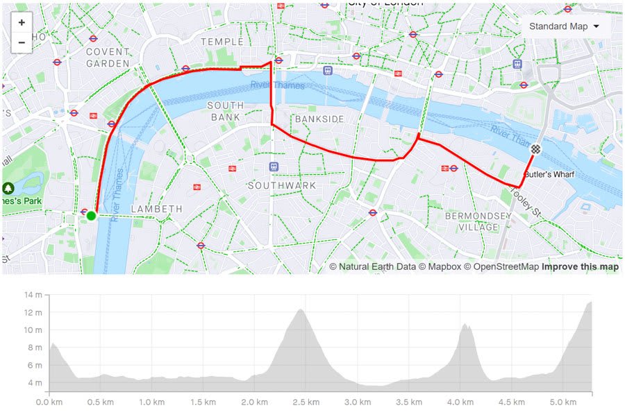 big ben cycle route