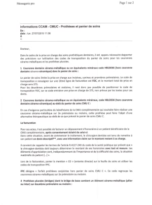 Cpam informations ccam cmuc 2 opbhbt - Eugenol