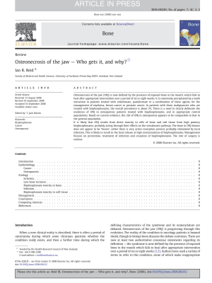 Osteon crose de la machoire   biphosphonates sdq4hm - Eugenol