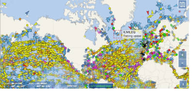 Trafic maritime à 18h54 tu uzlpmt - Eugenol