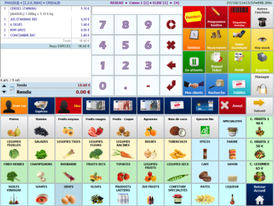 Ecran caisse epicerie uzqozi - Eugenol