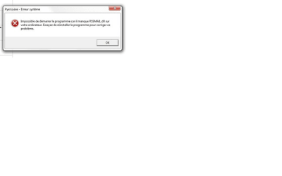 Message erreur ynjyzc - Eugenol