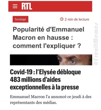 Popularite emmanuel macron aide a la presse bddxdb - Eugenol