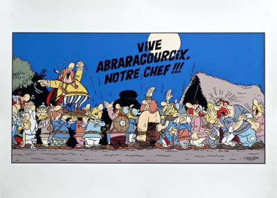 Uderzo asterix et obelix serigraphie - Eugenol