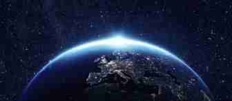 Planet earth viewed from space