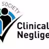 Logo for The Law Society's Clinical Negligence Accreditation. It displays two person icons within a blue circle, one with a medical cross on the chest. A checkmark overlays the circle, and the text "The Law Society Accredited Clinical Negligence" is on the right.