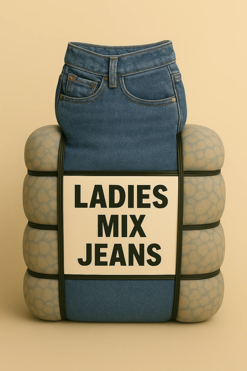 Ladies mix jeans