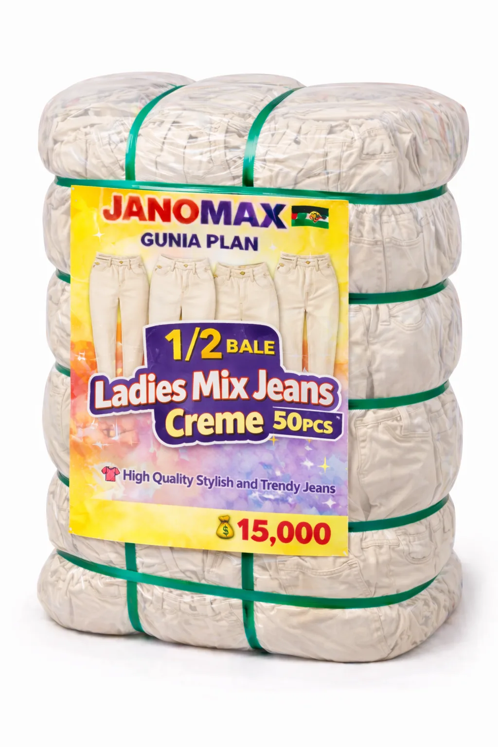 1/2 Bale Ladies Mix Jeans creme 50pcs