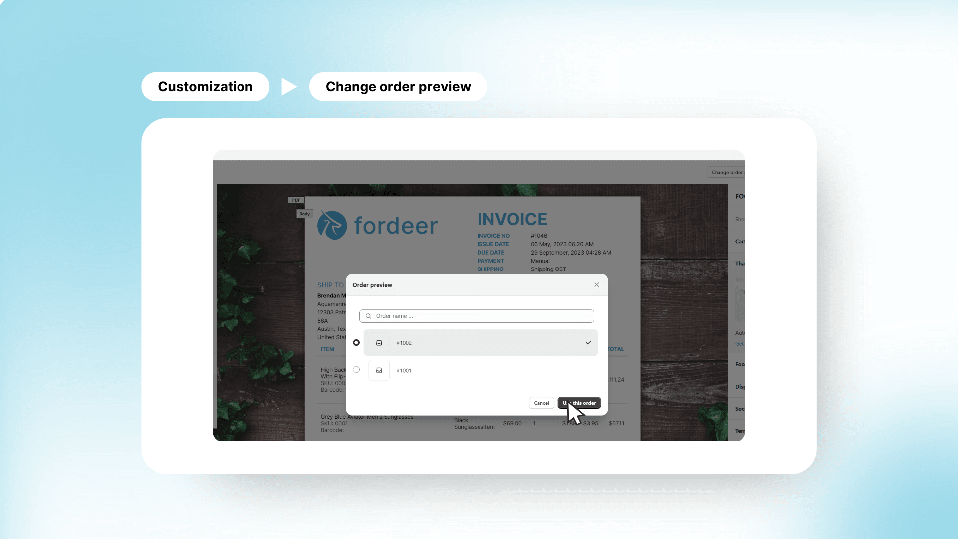 Fordeer PDF Invoice New Features Release 2024