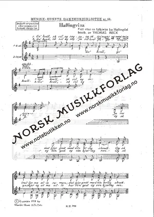 Hallingvisa - SSAA | Notebutikken