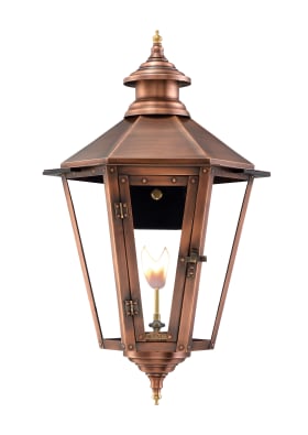 Nottoway Wall Mount Copper Lantern by Primo