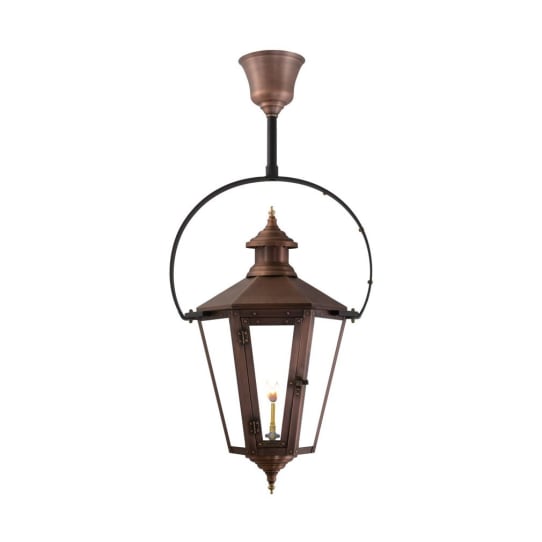 Nottoway Half Yoke Gas Copper Lantern by Primo