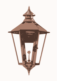 Nottoway Wall Mount Gas Copper Lantern by Primo