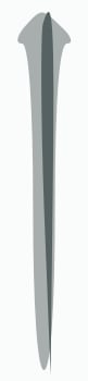 Direct Burial 7' Smooth Aluminum Post With Ladder Rest (Post Only)