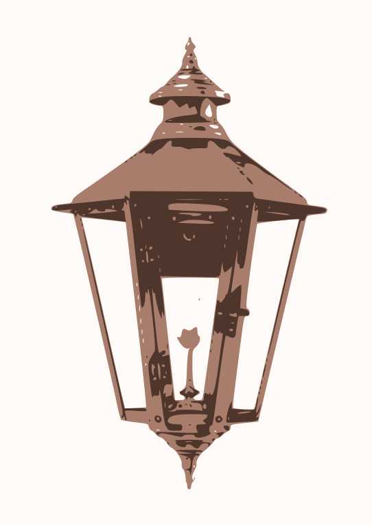 Nottoway Wall Mount Gas Copper Lantern by Primo