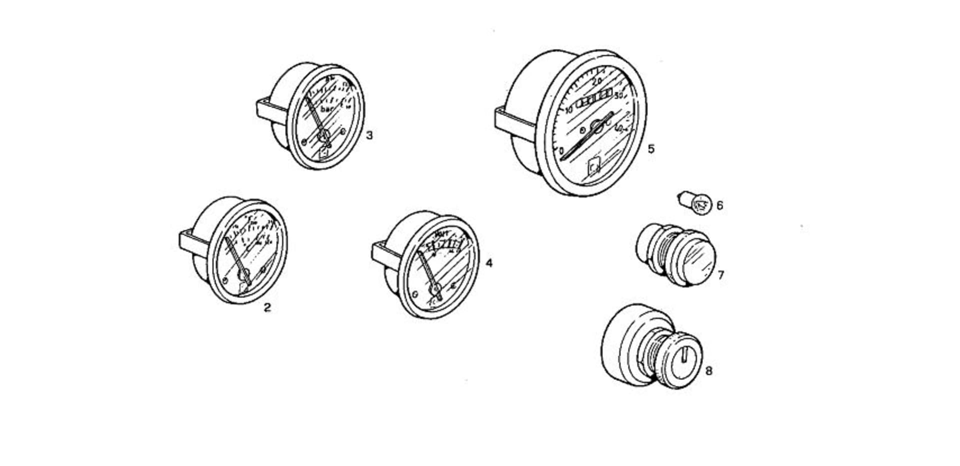 SIMPLE INSTRUMENTS KIT - 12V - VDO