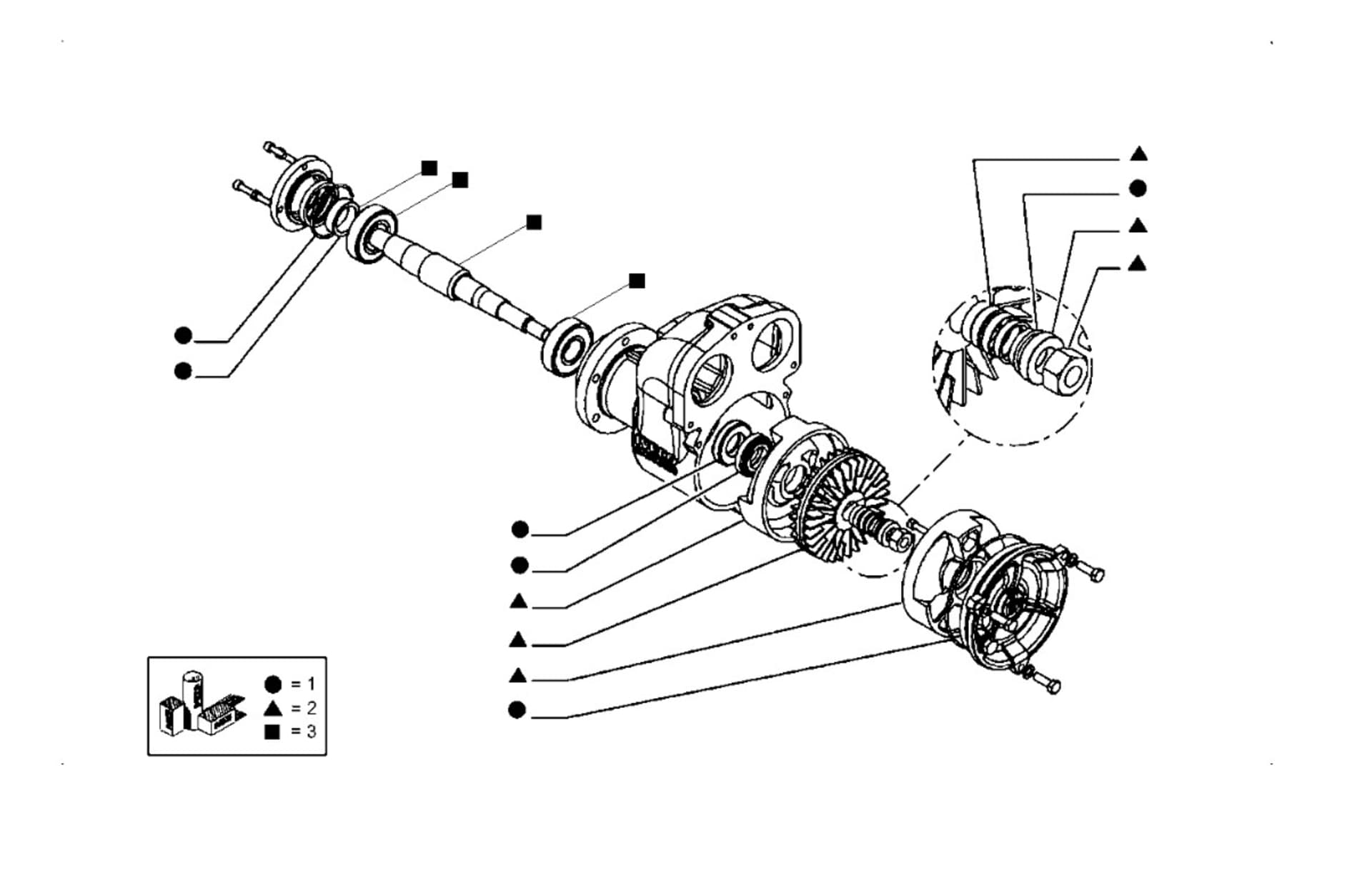SEA WATER PUMP (COMPONENTS)