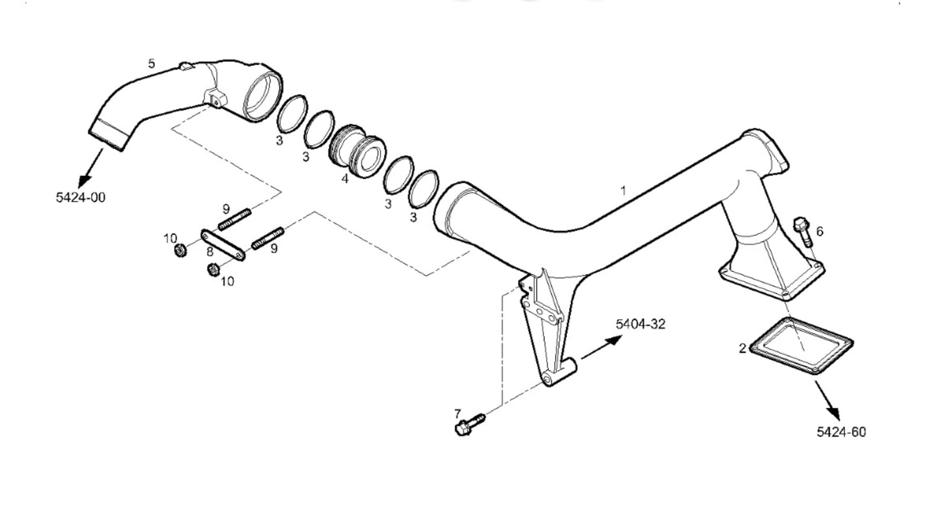EXIT AIR PIPE