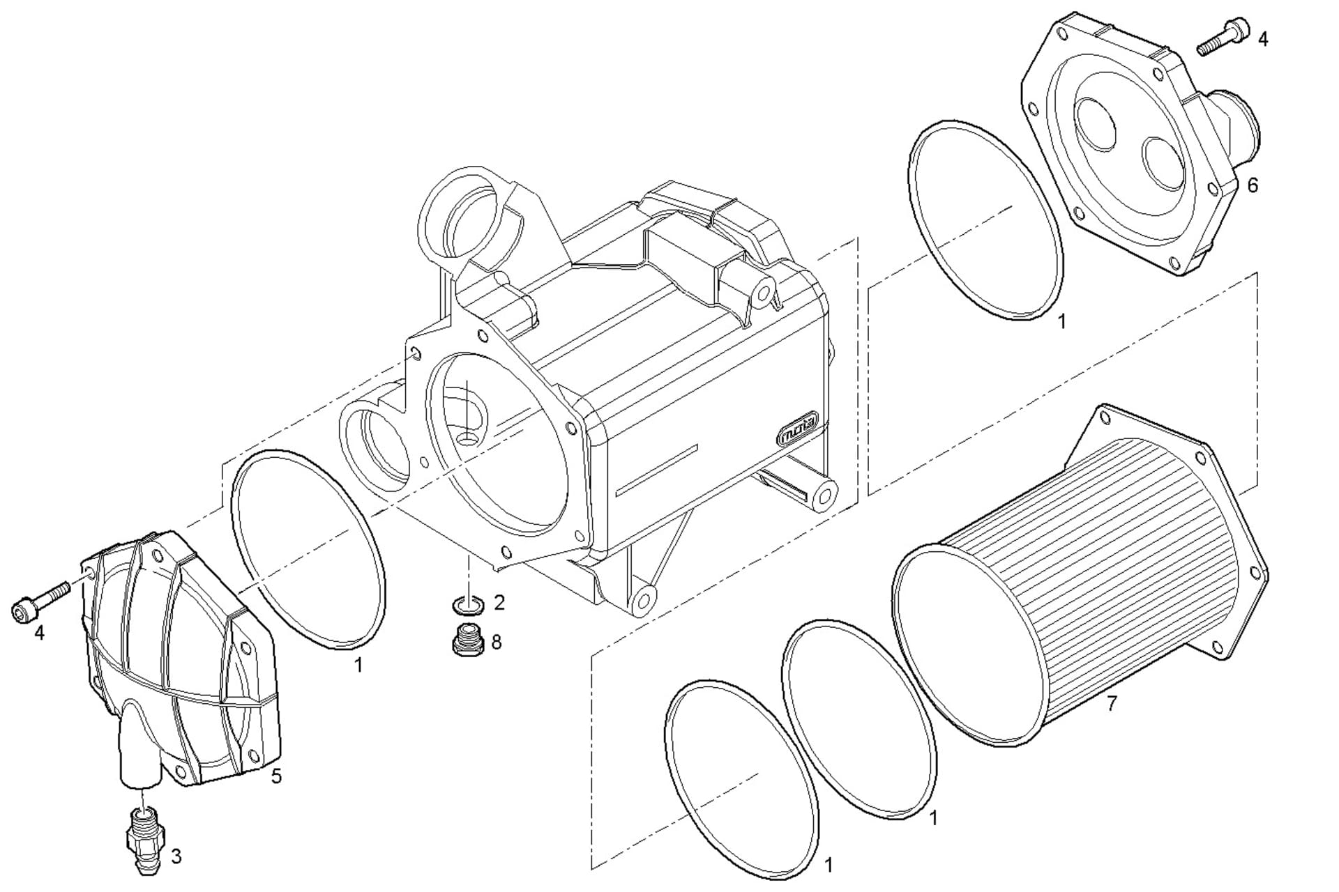 FRESH WATER - SEA WATER HEAT EXCHANGER (COMPONENTS)