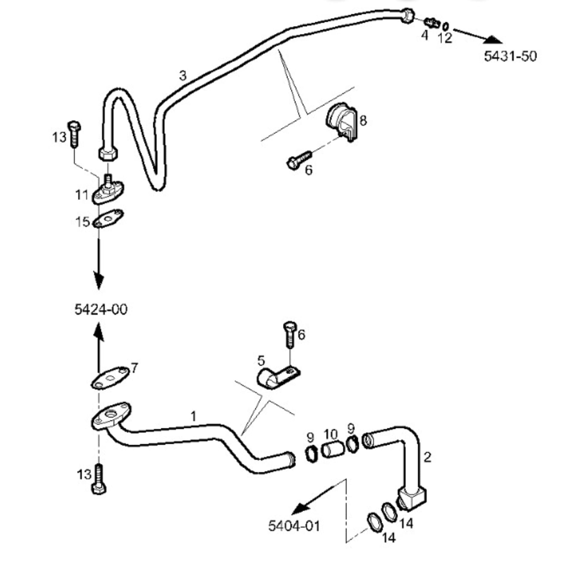TURBOCHARGER OIL LINES