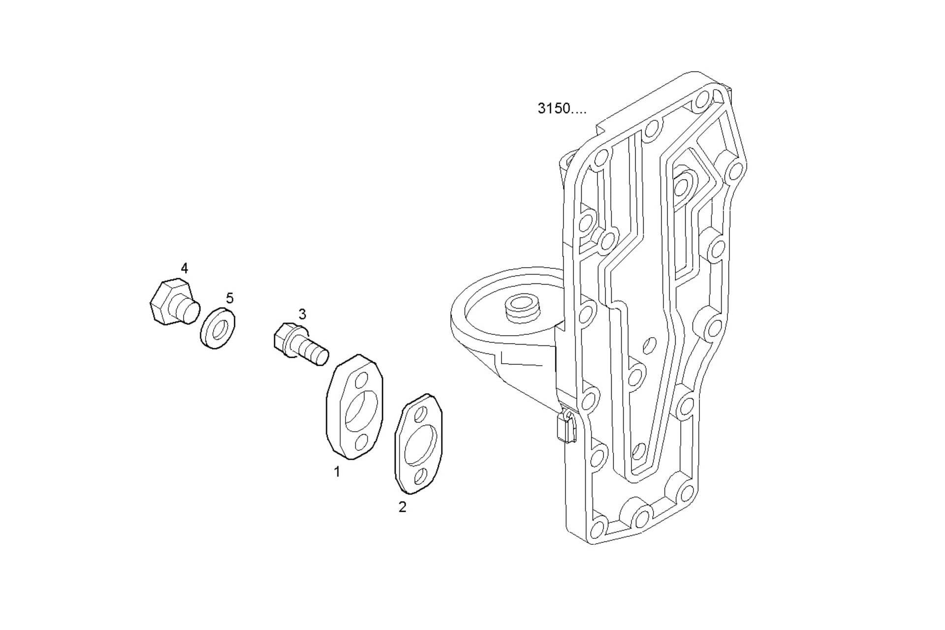 OIL - WATER HEAT EXCHANGER