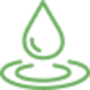 An icon of a water drop An icon of a water drop