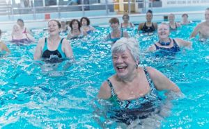 water workout class
