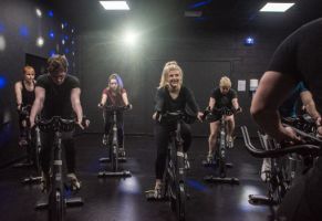 Group cycle fitness class