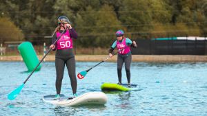 Paddleboarding at Lee Valley White Water Centre