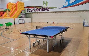 An image of the skittles and the table tennis, with the secondary seating