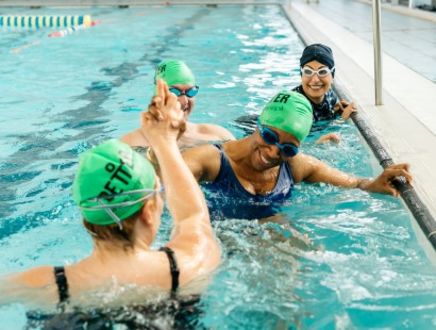 Adults Learning to swim