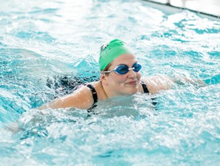 woman swimming