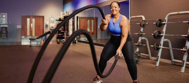 Lady in the gym