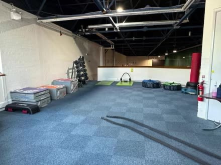 A photo of part of our gym area setup for Functional Fitness