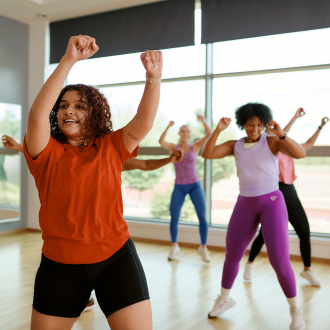 Fitness class studio