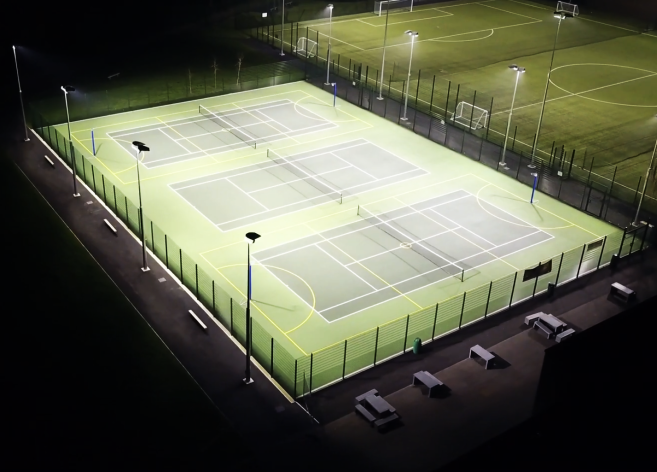 Floodlit MUGA at Hampton Sports & Fitness Centre