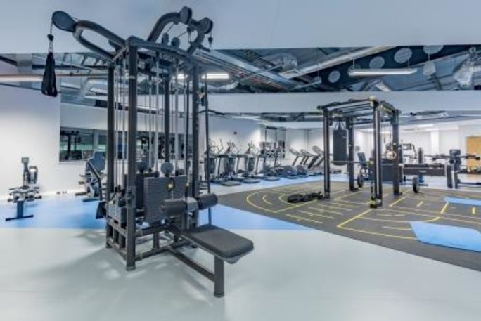 Gym equipment at Star Hub